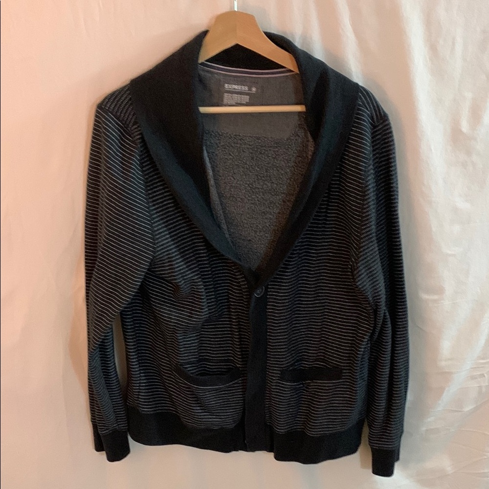 Express Black and Gray Cardigan